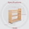 Rev-A-Shelf Maple Wood; Steel, Natural Maple, 8.75 in W, 19.44 in H, 21.63 in D 448-BDDSC-8C - alternate 6